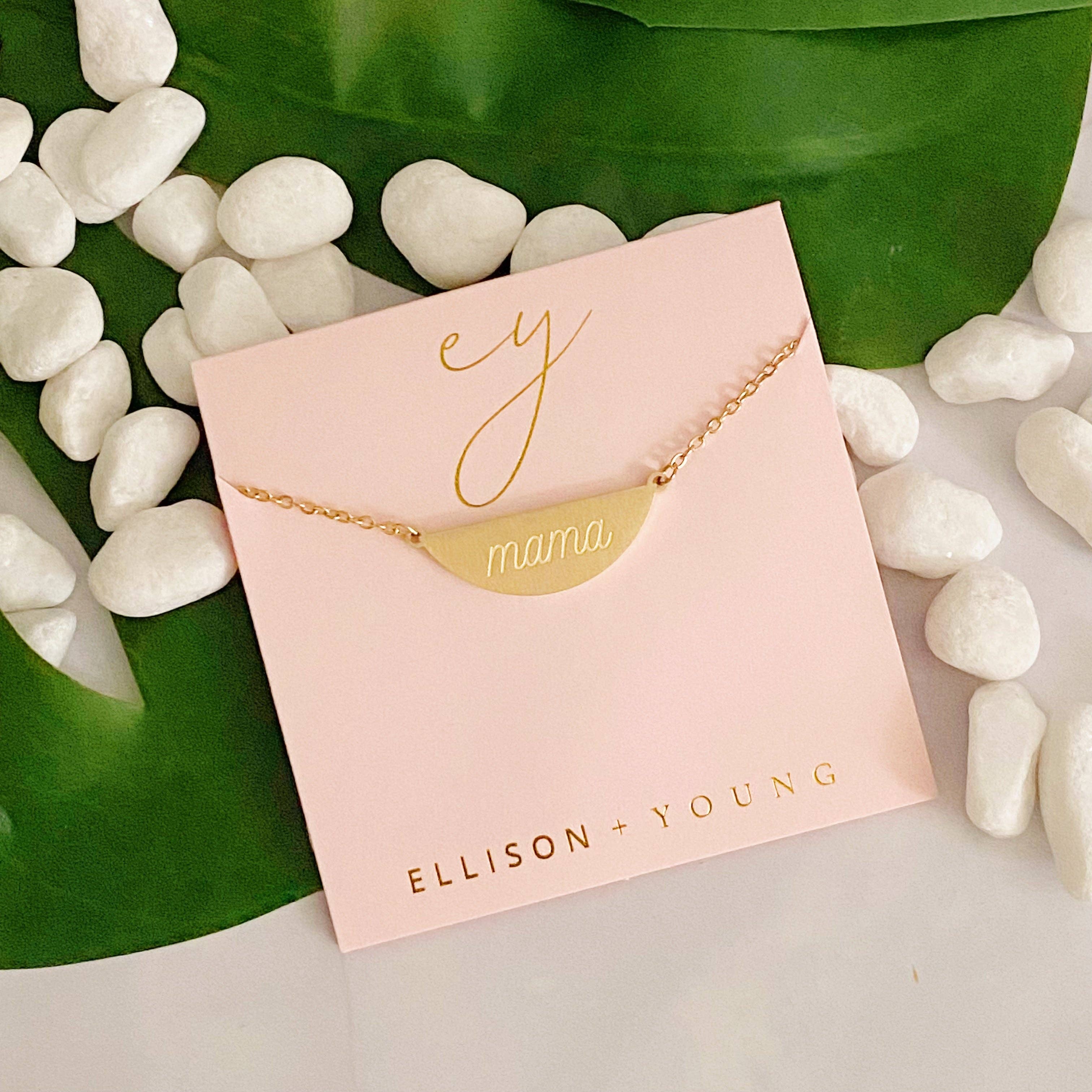 Hamilton Sphere Mama Necklace: Gold – taj salon and spa